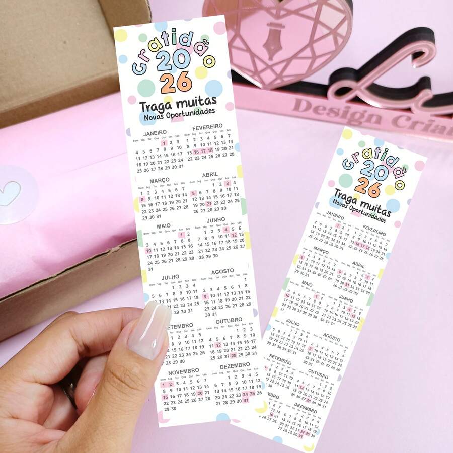 Calendário de Geladeira Gratidão